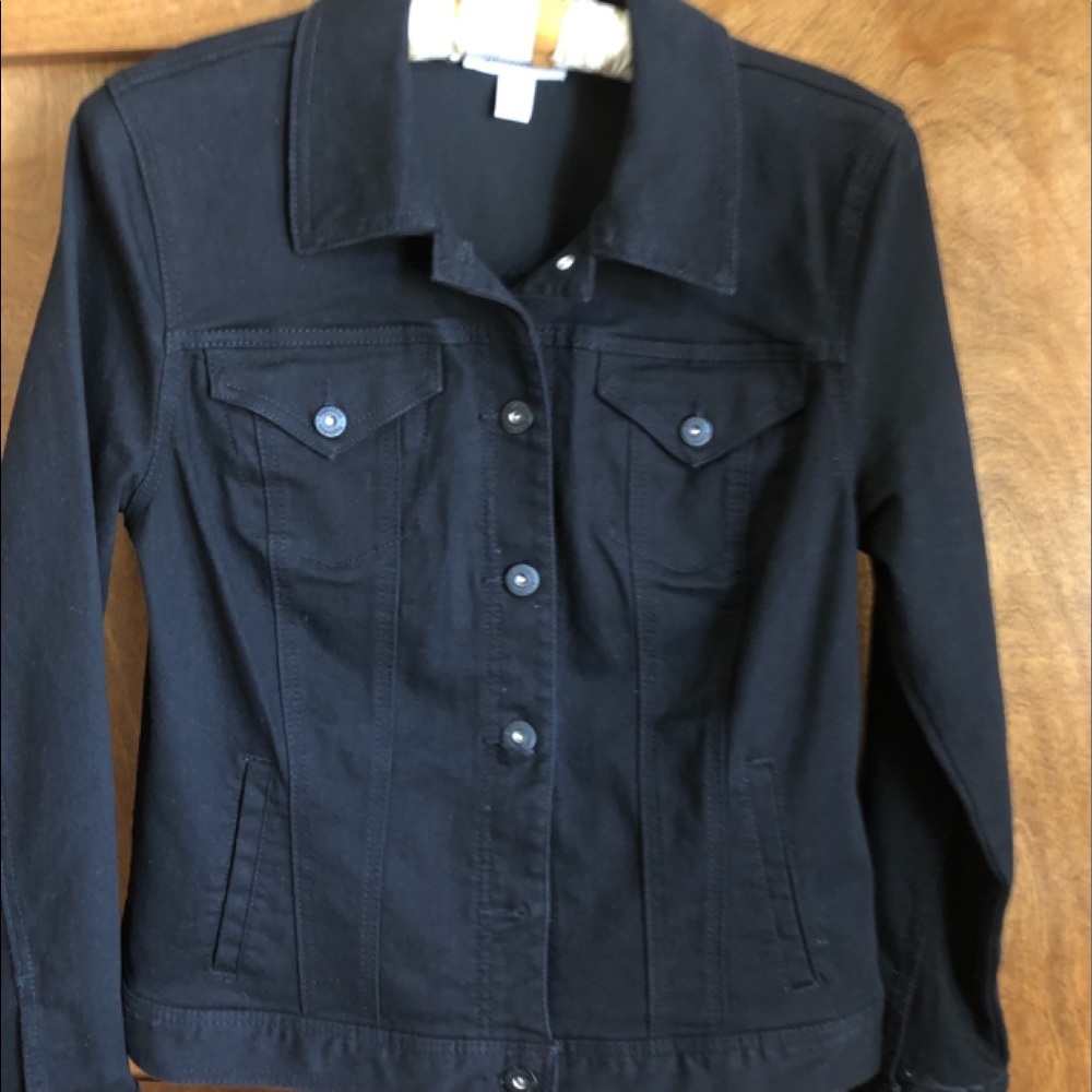 STYLE & CO .BLACK DENIM JACKET